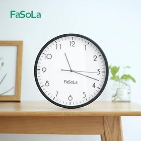 FaSoLa客厅钟表现代简约圆形壁挂钟时钟静音客厅装饰石英钟挂钟