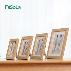 FaSoLa摆台墙挂相框组合日式儿童相片架画框木纹相片框复古影楼相架文艺像框