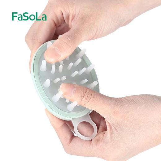 FaSoLa 洗头刷儿童洗头刷子按摩头皮头部洗发梳抓头止痒圆形软 商品图1