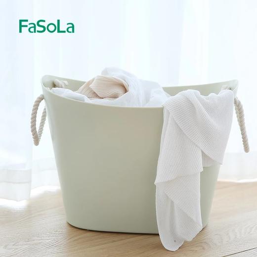 FaSoLa多功能大号塑料收纳桶 儿童洗澡桶衣物收纳篮收纳筐脏衣桶 商品图0