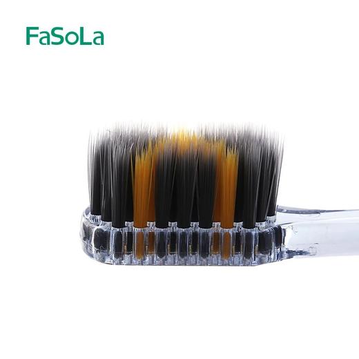 FaSoLa细齿洁弹力护龈牙刷 软毛细毛牙刷护齿成人带孔透气牙刷 商品图3