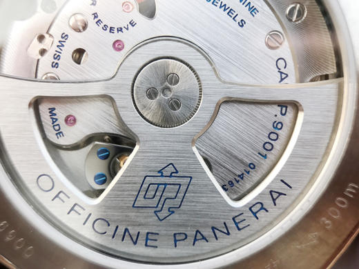 N沛纳海312/pam00312纯银腕表，经典三文治表盘（带有夜光），兰光双卜蓝宝石玻璃，通透性几乎感觉不到玻璃，男士手表 商品图6