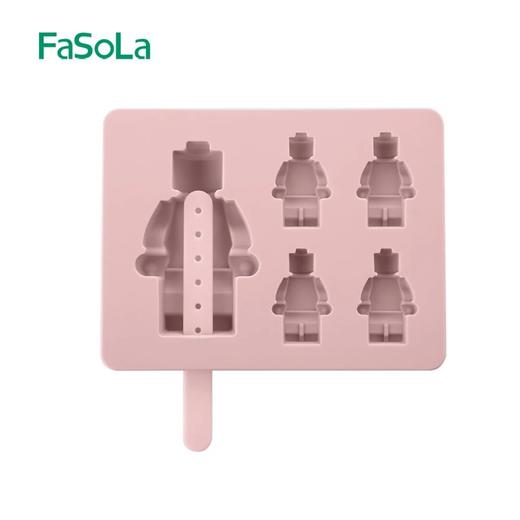 FaSoLa硅胶模具雪糕棒冰模具易脱模卡通创意自制雪糕DIY冰棍模具 商品图5