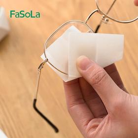 FaSoLa擦眼镜布纸湿巾一次性防雾相机镜头纸可擦拭手机屏幕清洁布