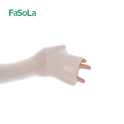 FaSoLa 防晒手袖 护臂女冰丝防紫外线防蚊宽松男夏季冰爽大码袖套 商品图5