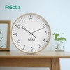 FaSoLa客厅钟表现代简约实木意时尚超静音卧室时钟墙上挂钟 商品缩略图0
