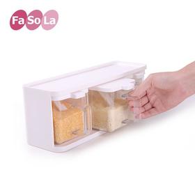 Fasola调料瓶调味盒套装立式 厨房盐罐糖罐 调料罐调味罐 调料盒