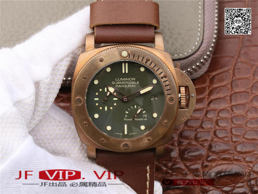 XF沛纳海v5版PAM507，5点钟位置真动能显示，P9002自动机械,47毫米,男士 材料：青铜 零件数：237，皮表带，透底 商品图0