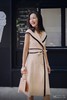 AtelierMissLu / Wallis-奶油杏撞色翻领连身裙 商品缩略图2
