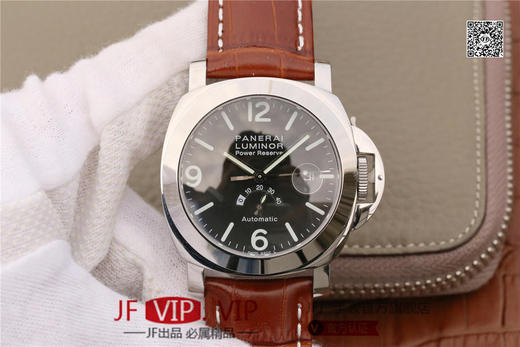 沛纳海027。PAM00027 直径44mm 搭载瑞士2824机芯长动力储存 蓝宝石水晶玻璃 内置日历放大镜 316L拋精钢 商品图0