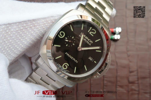 ZF沛纳海v5版pam328自动p9000机械机芯全精钢表带透底跑秒男表，改进了字面成色，钢带拉丝更加细腻。乱真 商品图3