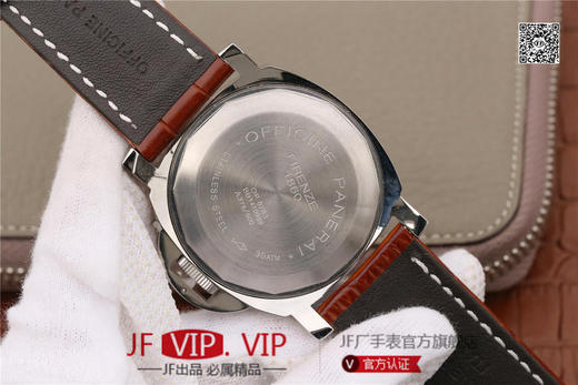 沛纳海027。PAM00027 直径44mm 搭载瑞士2824机芯长动力储存 蓝宝石水晶玻璃 内置日历放大镜 316L拋精钢 商品图12