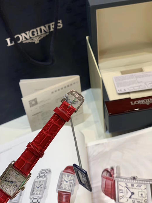 原单狠货来袭！渠道货！林志玲同款！  浪琴表黛绰维纳鳄鱼皮系列！20.80 X 32.00mm 商品图4