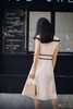 AtelierMissLu / Wallis-奶油杏撞色翻领连身裙 商品缩略图3
