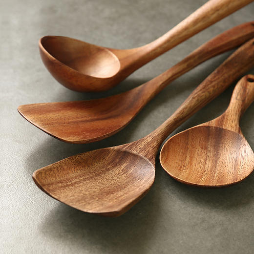 泰国LC LIVING 相思木炒菜铲木铲 家用不粘锅专用木饭勺电饭煲锅铲厨房 商品图3