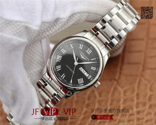 LG浪琴制表传统名匠系列L2.755.5.37.7男表，星期日历双历男表，瑞士进口ETA2836机芯，38.5mm.越巅峰，成就经典. 商品图3