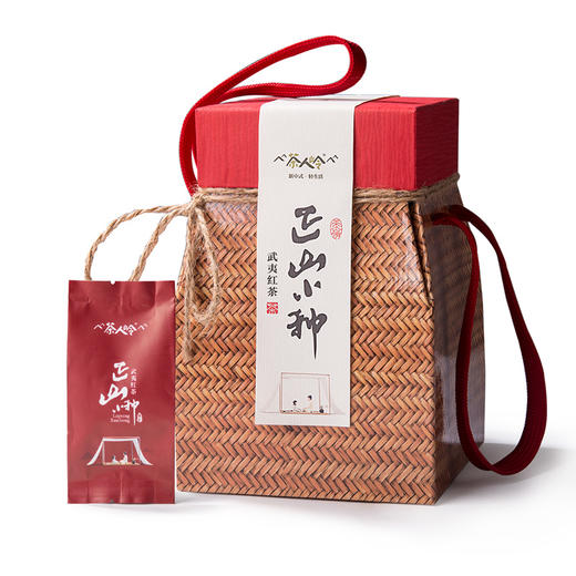 新茶品质正山小种红茶茶叶精选罐装大份量礼盒小竹篓250g 商品图0