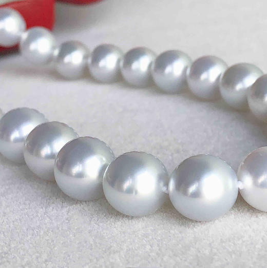 天然银白色南洋珍珠项链 商品图2