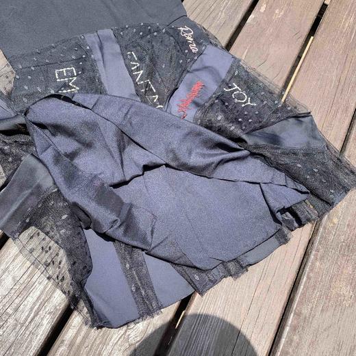 65-4字母刺绣蕾丝拼接 彼得潘小翻领 连衣裙 圆正 偏小一号 商品图10