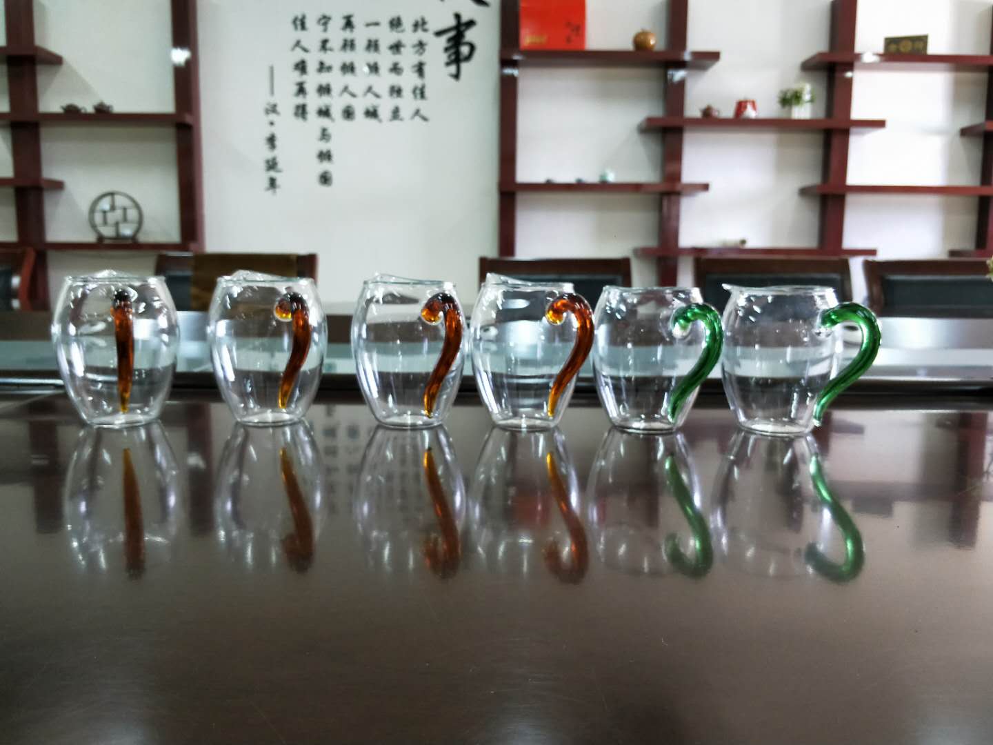 古法琉璃茶海【内含5款不同颜色形状的】