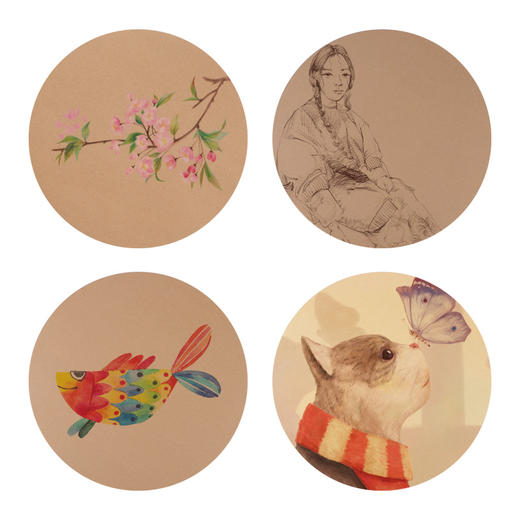 中盛画材 圆形素描牛皮纸加厚牛皮卡纸绘画牛皮卡纸 商品图1