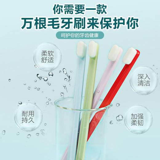 【万根刷毛洁净死角】牙刷软毛成人儿童牙刷套装 商品图2