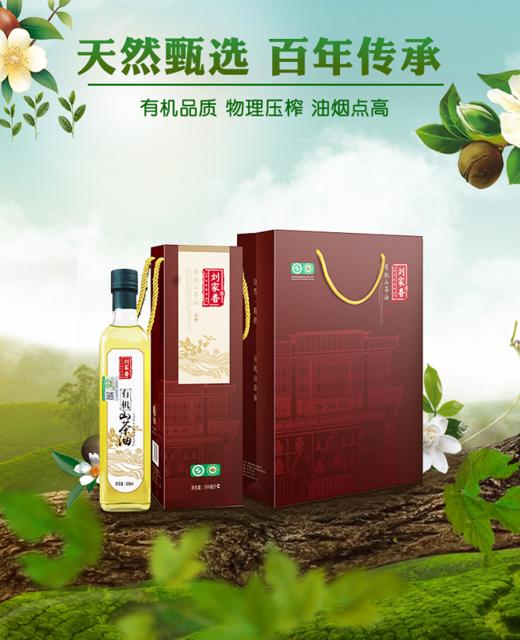 功夫油【至美】有机山茶油500ml获中国有机认证，茶油纯香，醇美 商品图0