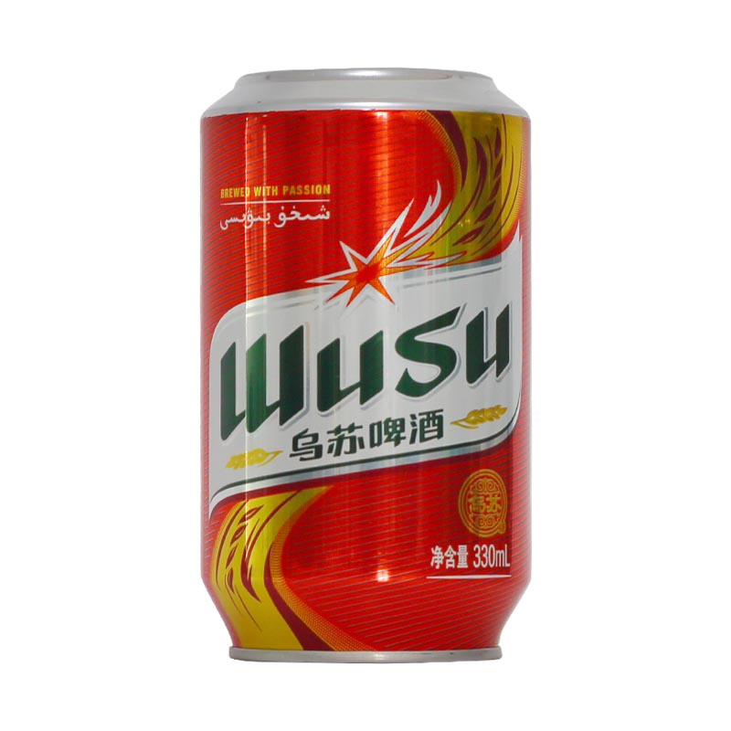 乌苏啤酒wusu红乌苏易拉罐330ml12罐整箱装