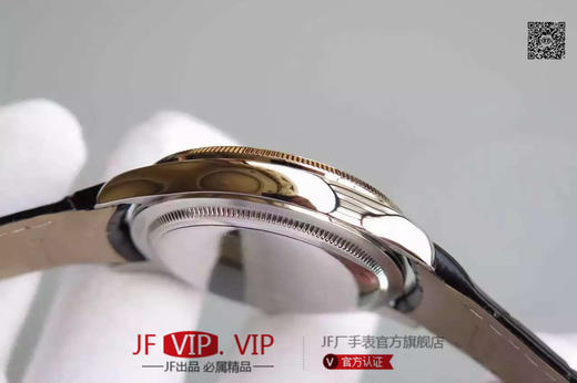 MKS劳力士切利尼系列50509。39毫米直径，包白金，蓝宝石镜面，头层牛皮，男士，不透底，一比一3132专用自动机械机芯。乱真。 商品图4