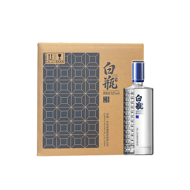 52度 泸州老窖白瓶酒 500ml*6【泸州老窖酒名堂】
