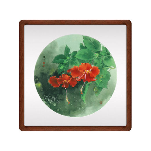 邹传安 《东瀛惊艳》 装裱尺寸：90cm×90cm 商品图0