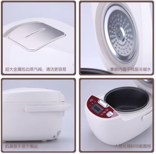 惠而浦Whirlpool 全智能电饭煲 彩晶六层内胆 24小时预约 650W  3L容量 WRC-JM303Y 商品图3