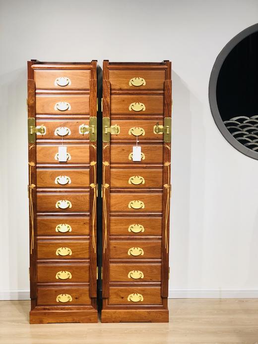 红桥红   家具严选  缅甸花梨(大果紫檀）  【福运连连药柜】 商品图0