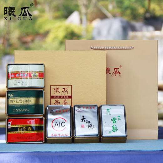 曦瓜 五岩六韵 大红袍 铁罗汉 水仙 肉桂 雪梨 百岁香 品鉴礼盒 96g 商品图2