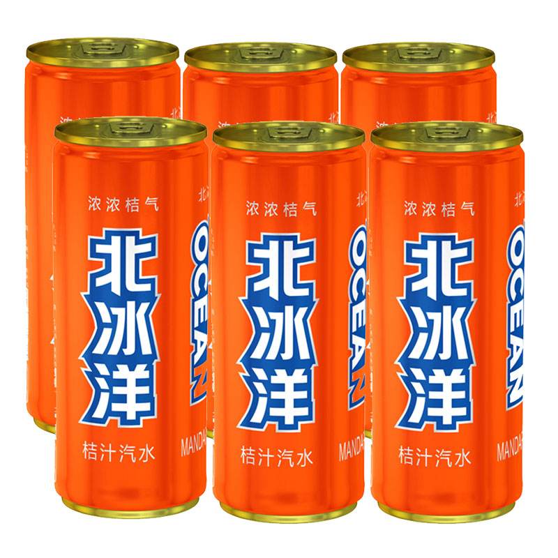 北冰洋听装桔汁汽水330ml6包