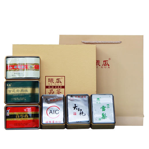 曦瓜 五岩六韵 大红袍 铁罗汉 水仙 肉桂 雪梨 百岁香 品鉴礼盒 96g 商品图0
