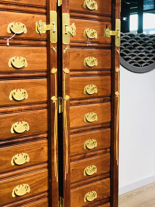 红桥红   家具严选  缅甸花梨(大果紫檀）  【福运连连药柜】 商品图2