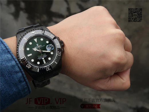 劳力士SEA-DWELLER鬼王 〖黑金钢〗43MM单红 渐兰 渐绿副本的十年精华， 并行代购版鬼王SEA 表壳为精钢 达到与正品一致 商品图10