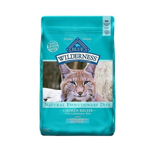 BlueBuffalo蓝馔 无谷鸡肉去毛球成猫粮11磅 商品图0