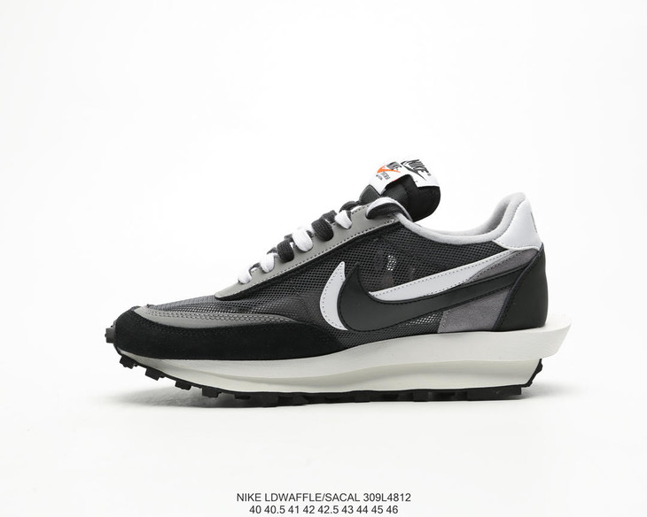 耐克sacai x nike lvd waffle daybreak网纱双勾双标双鞋带休闲时尚