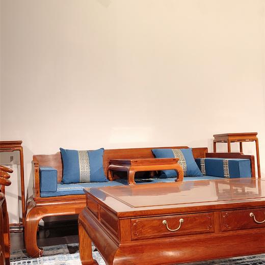 红桥红   家具严选  缅甸花梨(大果紫檀）  【罗汉床混搭沙发系列】 商品图6