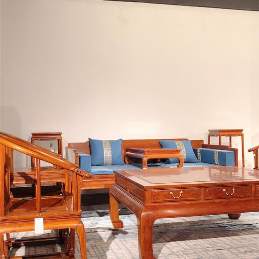 红桥红   家具严选  缅甸花梨(大果紫檀）  【罗汉床混搭沙发系列】 商品图5