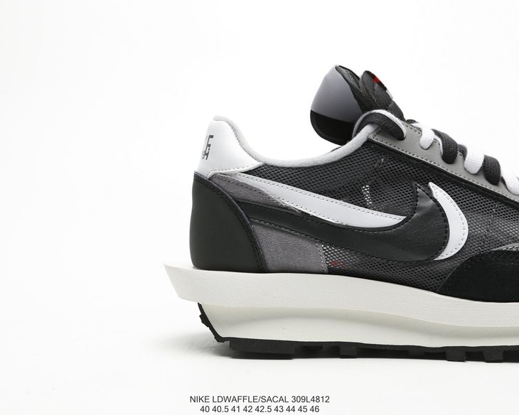 耐克sacai x nike lvd waffle daybreak网纱双勾双标双鞋带休闲时尚