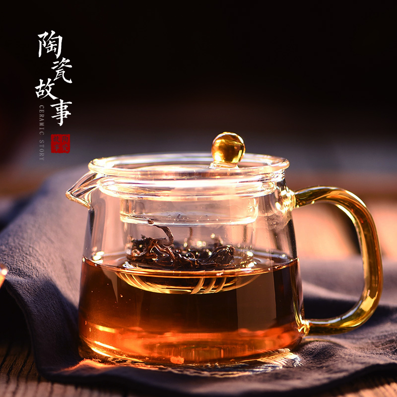 茶壶-泡茶壶-玻璃玲珑壶大小号2款