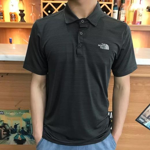 户外日单尖货！T-N-F HeatGear能量面面料 速干排汗 男士翻领polo短袖T恤MTX65007 商品图1