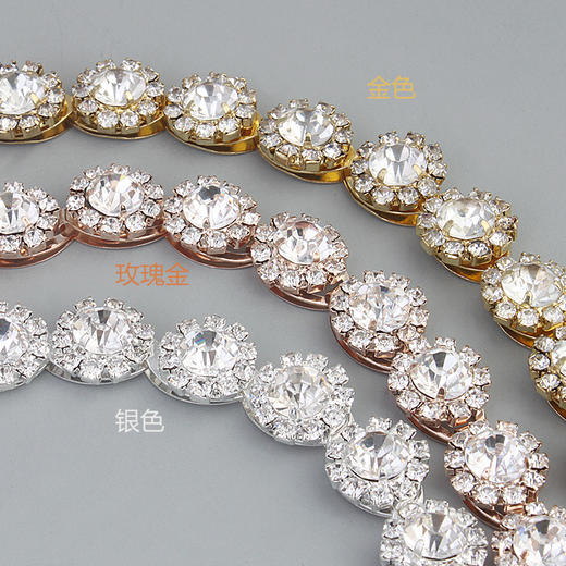 HX-J3766欧美新娘饰品发带手工合金镶钻发饰 商品图2