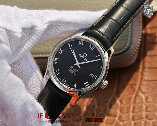 VS欧米茄碟飞经典黑 搭载同轴8500机芯上市！您理想中的经典简约圆领碟飞，大三针！罗马数字！三点日历。 41mm 银色同心圆表盘 商品图3