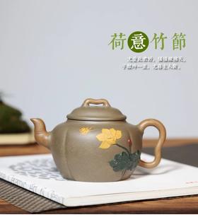 名称：宜兴名家全纯手工紫砂壶原矿青灰泥