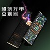 【创意款百诚超薄点烟器】新款彩绘防风充电打火机 商品缩略图0