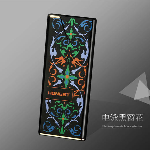 【创意款百诚超薄点烟器】新款彩绘防风充电打火机 商品图6